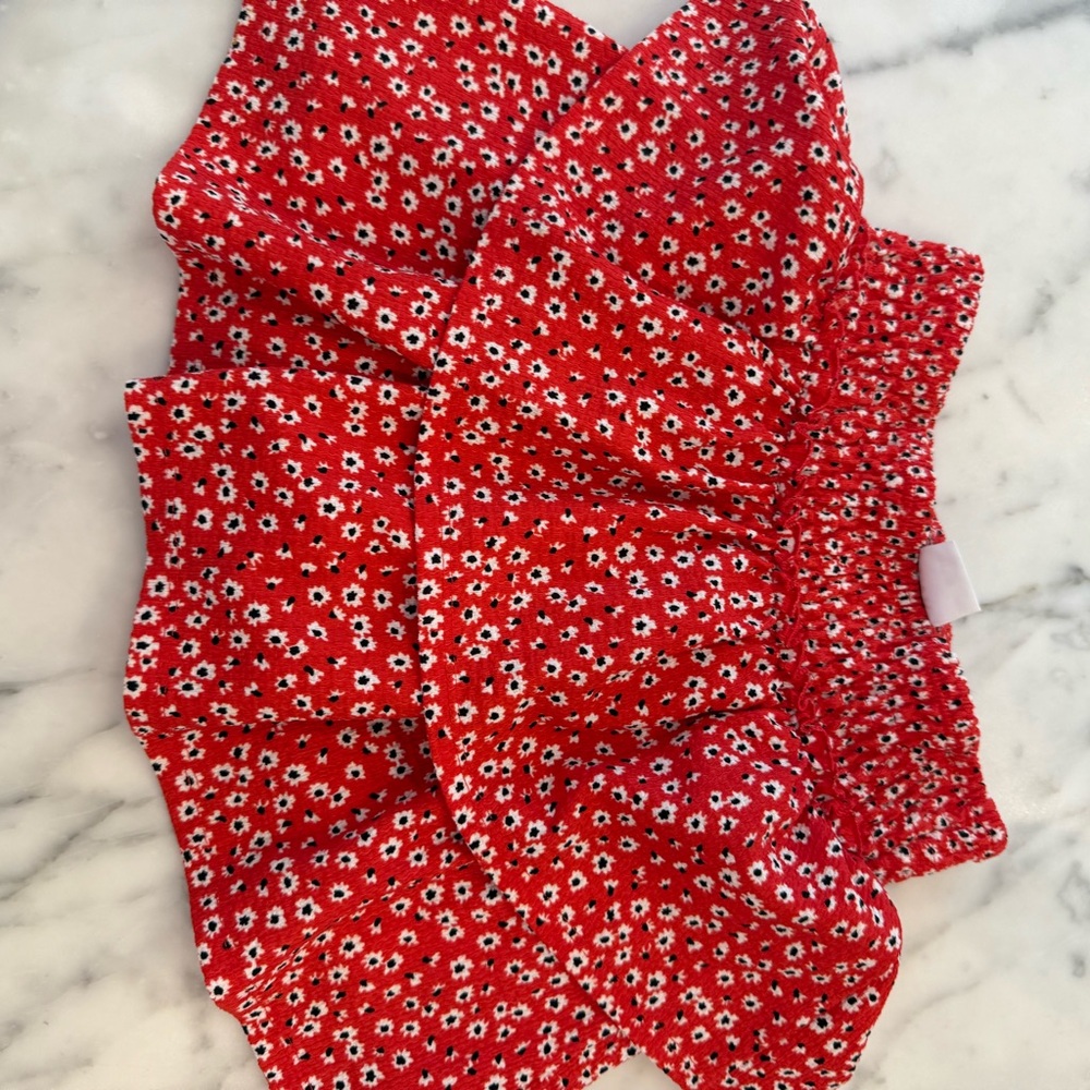 Zara Red Floral Skort